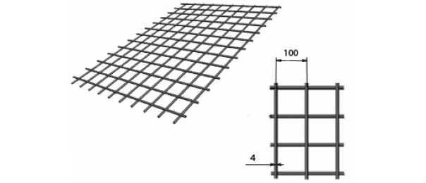 Сетка сварная (дорожная) 100х100х4мм 1,5х2м купить с доставкой в Макеево