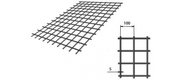 Сетка сварная (дорожная) 100х100х5мм 1,5х2м купить с доставкой в Макеево